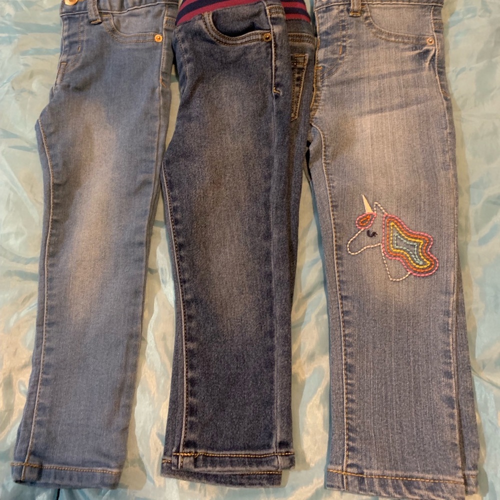 Size 2t girl jean lot cat and jack